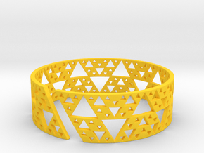 Sierpinski Bracelet in Yellow Smooth Versatile Plastic