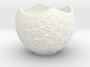 Om Planter in White Smooth Versatile Plastic