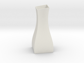 Vase P13D in White Natural TPE (SLS)