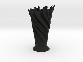 Vase 14P in Black Smooth PA12