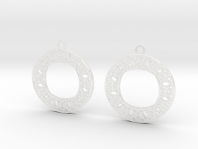 Earrings in Clear Ultra Fine Detail Plastic