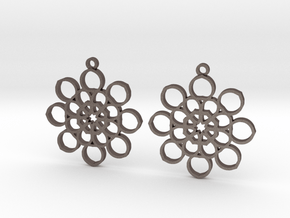 earrings in Polished Bronzed-Silver Steel