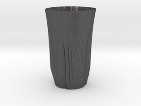 vase 14 in Dark Gray PA12 Glass Beads