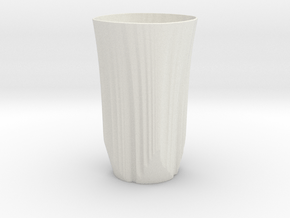 vase 14 in White Natural TPE (SLS)