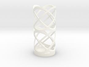 Vase in White Smooth Versatile Plastic