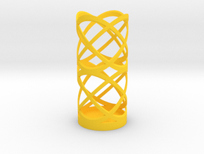 Vase in Yellow Smooth Versatile Plastic