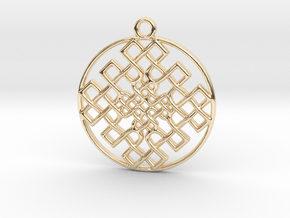 Pendant in 14k Gold Plated Brass