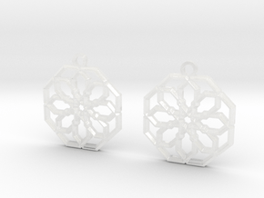 earrings in Clear Ultra Fine Detail Plastic
