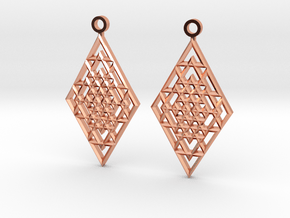 earrings in Polished Copper