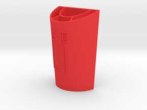 Toothbrush Holder in Red Smooth Versatile Plastic