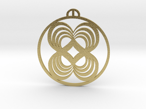 pendant in Natural Brass