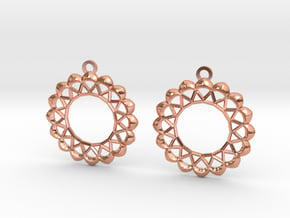 earrings in Polished Copper