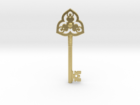 Key in Natural Brass