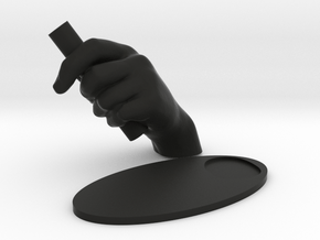 hand penholder_separated parts in Black Natural TPE (SLS)