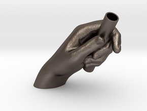 hand_alone in Polished Bronzed-Silver Steel