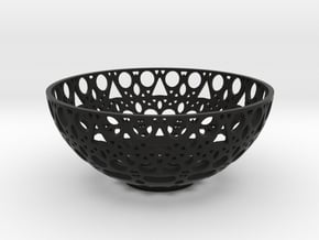Bowl in Black Smooth Versatile Plastic