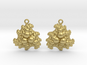  earrings in Natural Brass