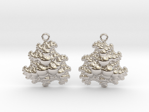  earrings in Rhodium Plated Brass