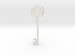 Key in White Natural Versatile Plastic