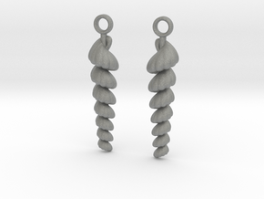shelly earrings in Gray PA12 Glass Beads