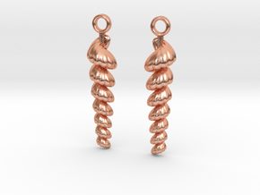shelly earrings in Natural Copper