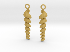 shelly earrings in Tan Fine Detail Plastic