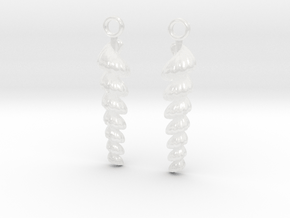 shelly earrings in Clear Ultra Fine Detail Plastic