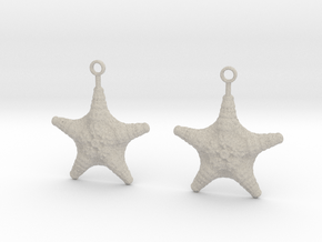 starfish earrings in Natural Sandstone