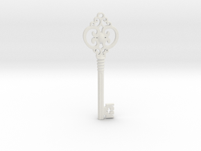 Key in White Natural Versatile Plastic