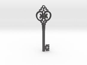 Key in Dark Gray PA12 Glass Beads