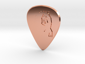 guitar pick_Bob in Polished Copper