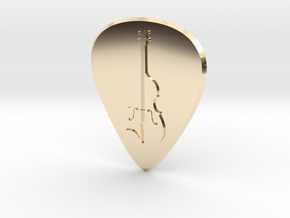 guitar pick_cello in 14k Gold Plated Brass