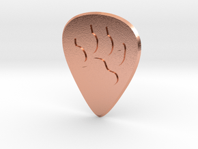 guitar pick_Dog Paw in Natural Copper