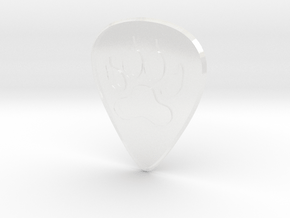 guitar pick_Dog Paw in Clear Ultra Fine Detail Plastic