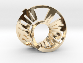 ams1 in 14k Gold Plated Brass