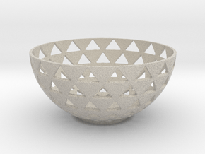triangles bowl in Natural Sandstone