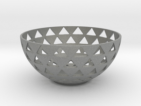triangles bowl in Gray PA12 Glass Beads
