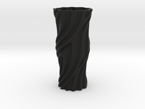 vase1033 in Black Smooth Versatile Plastic