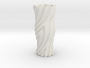 vase1033 in White Natural TPE (SLS)