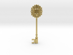 Key in Natural Brass