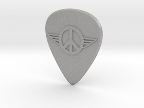 guitar pick_Wings of peace in Aluminum