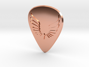 guitar pick_Wings in Polished Copper