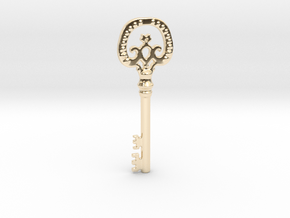 key in 14k Gold Plated Brass