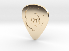 guitar pick_Jerry in 14k Gold Plated Brass