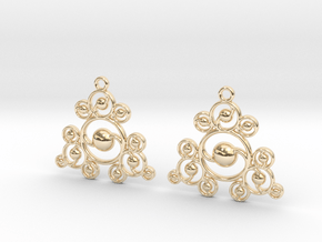 YY Earrings in 14k Gold Plated Brass