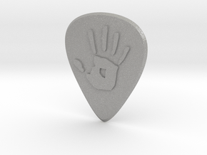 guitar pick_handprint in Aluminum