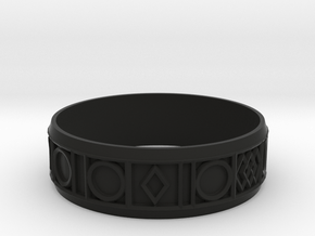 bracelet in Black Smooth Versatile Plastic