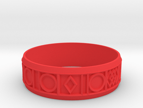 bracelet in Red Smooth Versatile Plastic