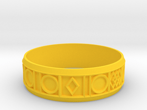 bracelet in Yellow Smooth Versatile Plastic
