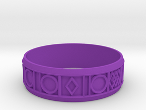 bracelet in Purple Smooth Versatile Plastic